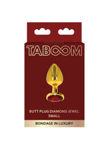 Gold Butt Plug with Jewel Base: 3 Sizes - Sh! Women's Store