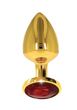 Gold Butt Plug with Jewel Base: 3 Sizes - Sh! Women's Store