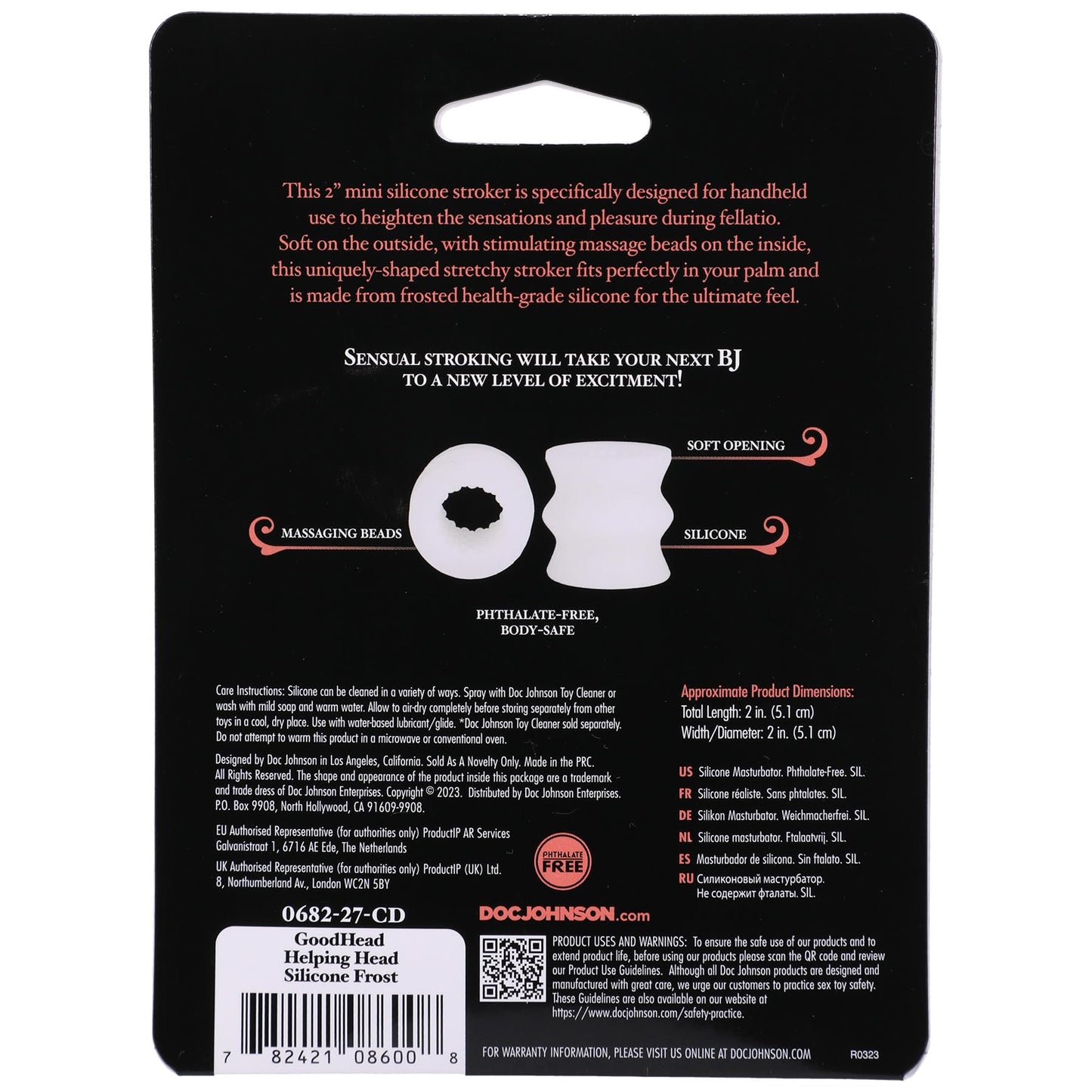 GoodHead Helping Head Silicone Stroker - Sh! Women's Store