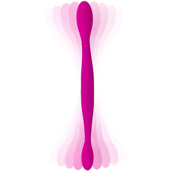 animated sex doll Feeldoe More Wearable Vibrating Double Dildo in Red
