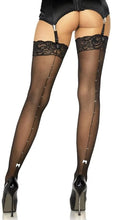 Lace Top Stockings with Rhinestone Backseam DISCONTINUED - Sh! Women's Store