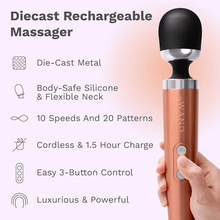 Le Wand Diecast Rechargeable Massager Rose Gold - Sh! Women's Store