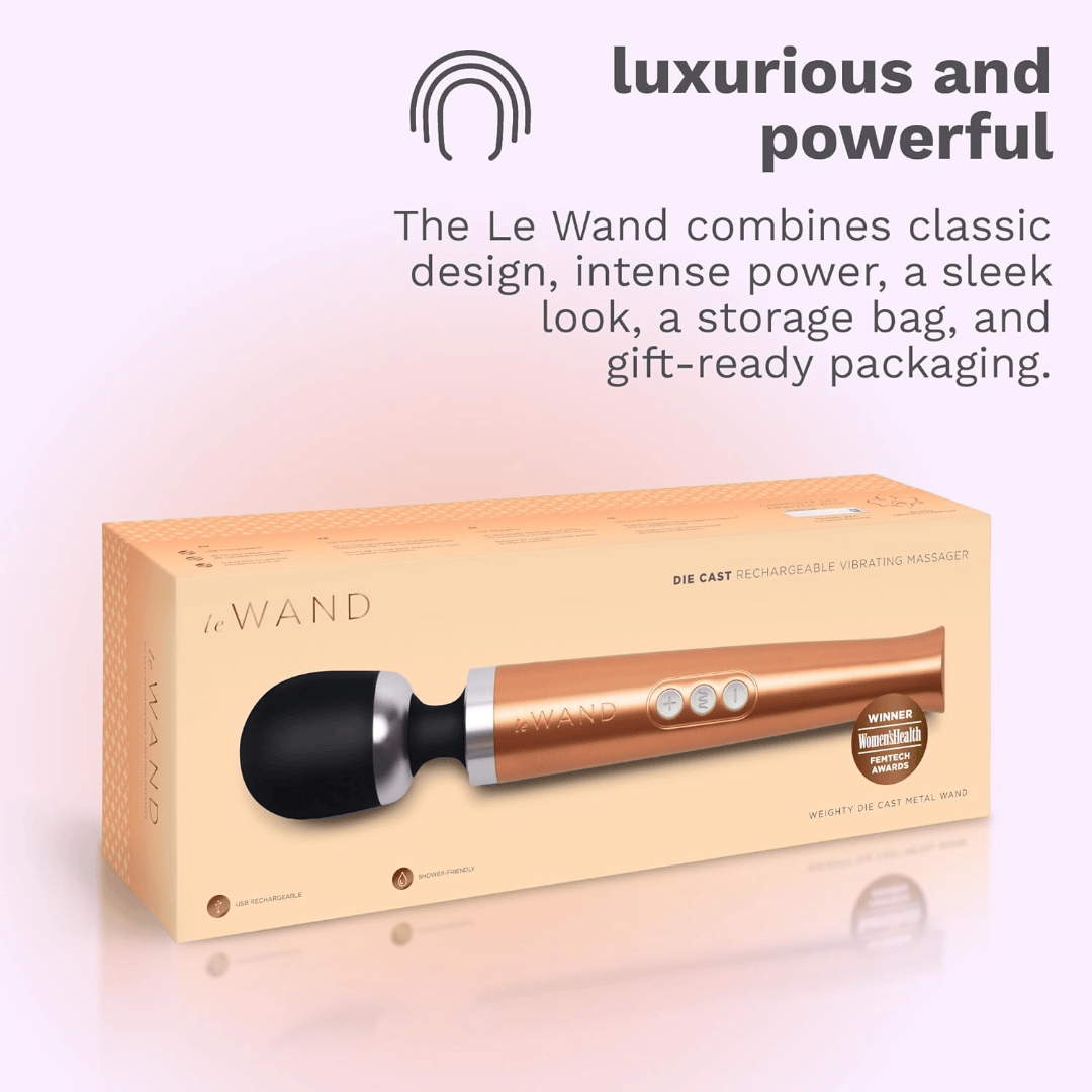 Le Wand Diecast Rechargeable Massager Rose Gold - Sh! Women's Store