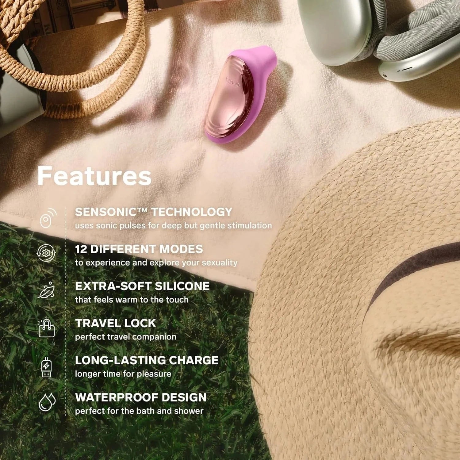 LELO Sona 2 Travel Sonic Massager - Discontinued - Sh! Women's Store