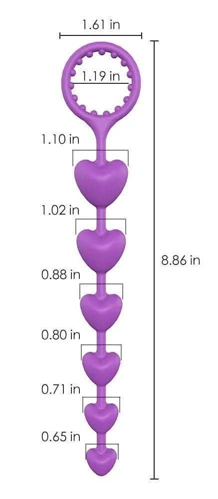 Lily Heart Anal Beads DISCONTINUED - Sh! Women's Store