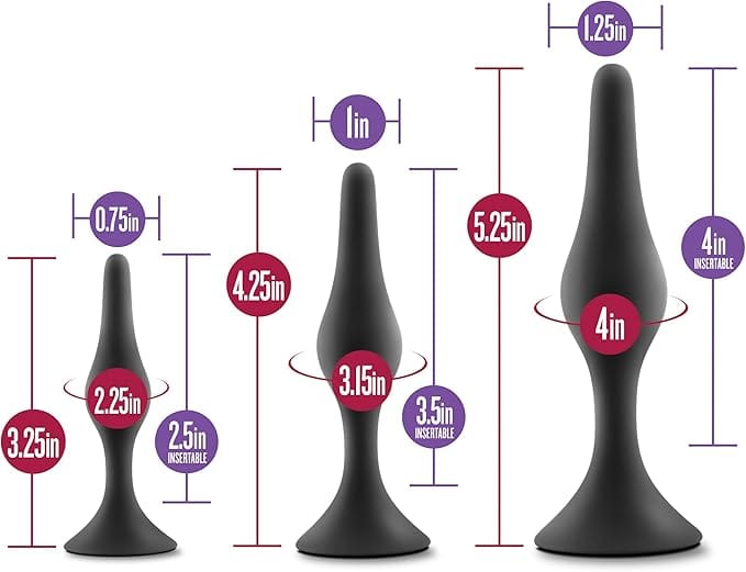 Luxe Beginner Anal Trainer Butt Plug Set - Sh! Women's Store