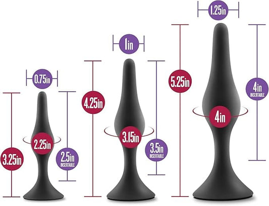 Luxe Beginner Anal Trainer Butt Plug Set - Sh! Women's Store