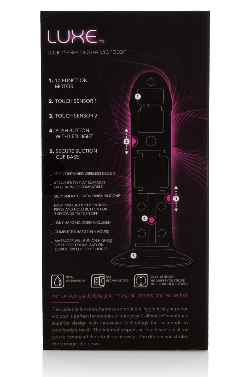 Luxe Touch Sensitive Vibrating Dildo - Sh! Women's Store