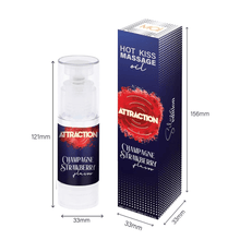 Sh! Women's Store Massage Mai Attraction Hot Kiss Massage Oil: Champagne & Strawberry 50ml