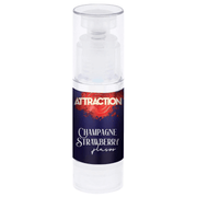 Sh! Women's Store Massage Mai Attraction Hot Kiss Massage Oil: Champagne & Strawberry 50ml