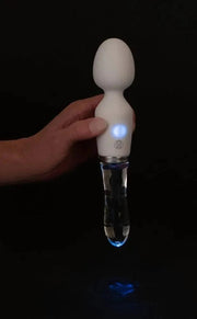 Massage Wand Glass LED Vibrator DISCONTINUED - Sh! Women's Store