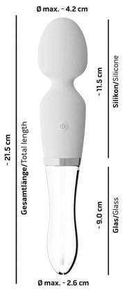 Massage Wand Glass LED Vibrator DISCONTINUED - Sh! Women's Store