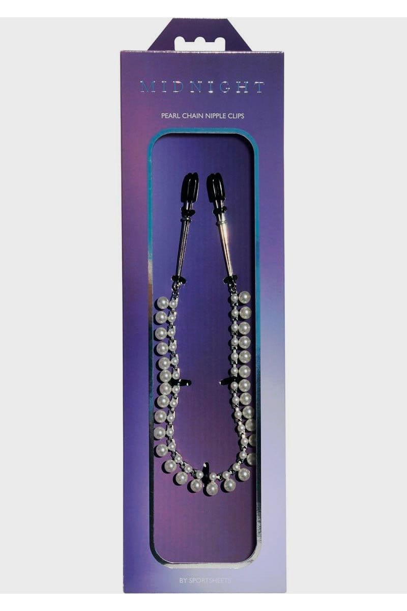 Midnight Pearl Chain Nipple Clamps DISCONTINUED - Sh! Women's Store