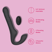 Sh! Women's Store Strapless Dildo Mina Surge Thrusting Strapless