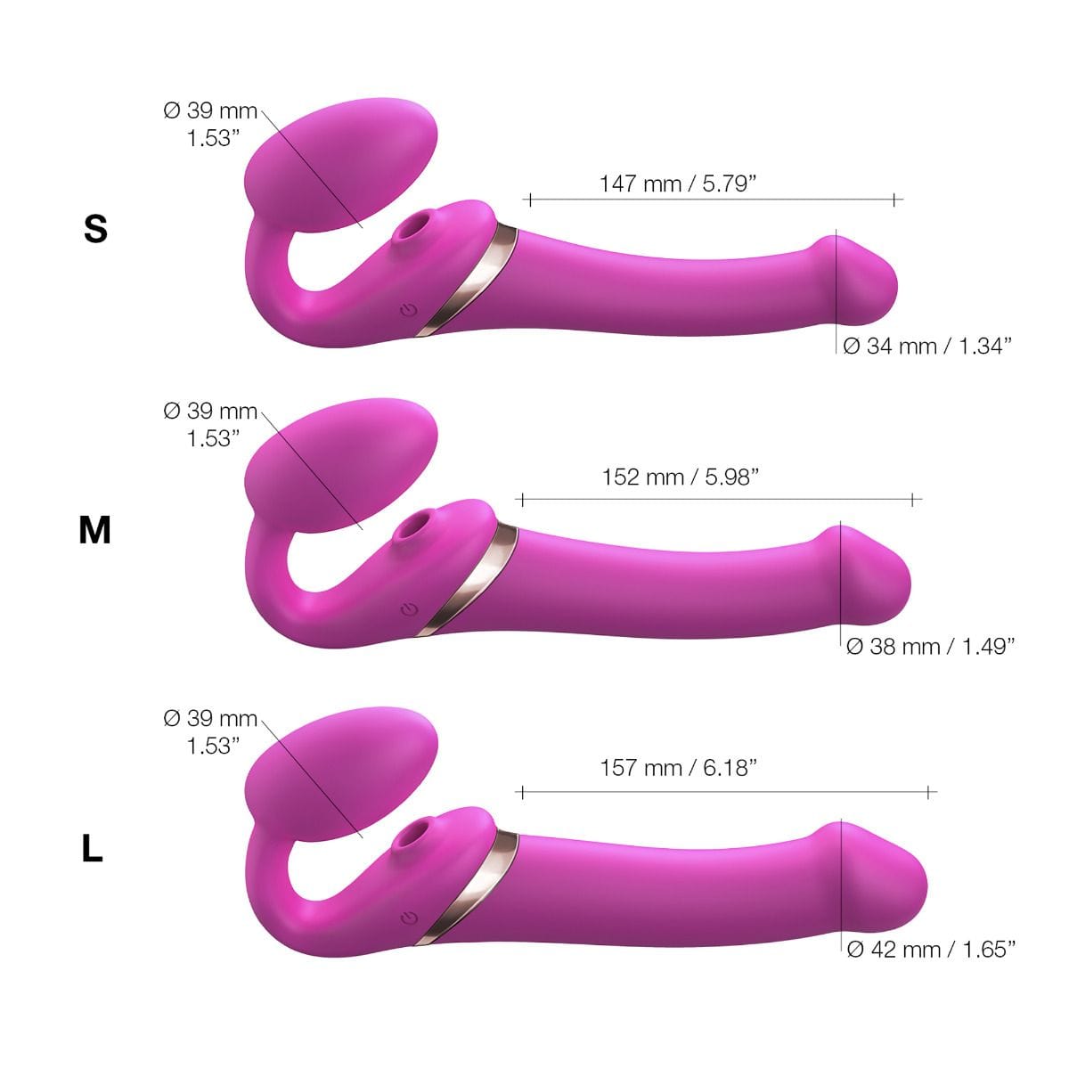 Multi - Orgasm Strapless: Medium - Sh! Women's Store
