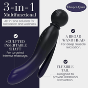 MYLO Luxury 3 - in - 1 Body Wand Massage Vibrator - Sh! Women's Store