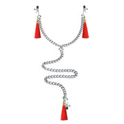 Nipple & Clit Clamps with Red Tassels - DISCONTINUED - Sh! Women's Store