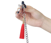 Nipple & Clit Clamps with Red Tassels - DISCONTINUED - Sh! Women's Store
