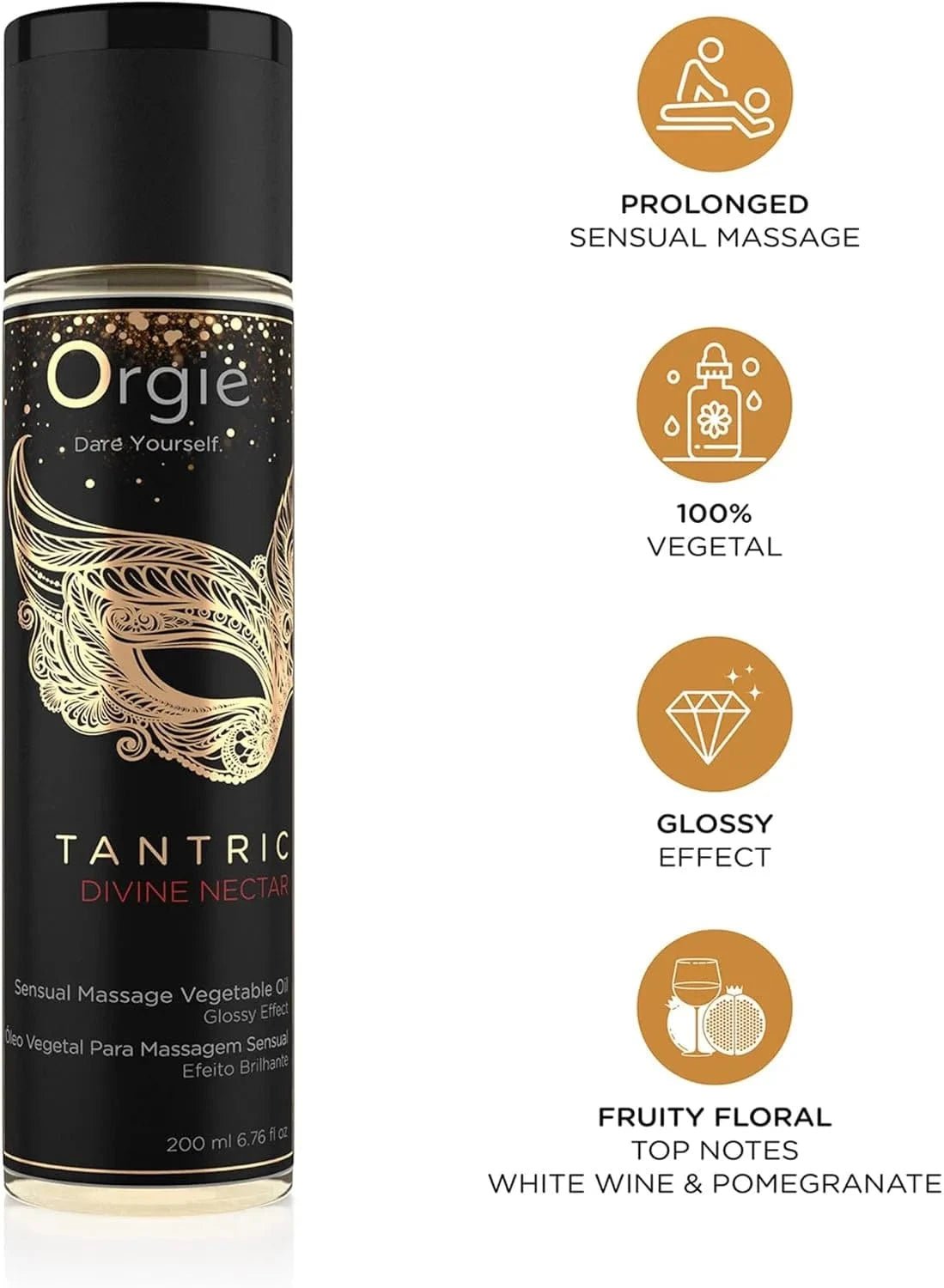 Orgie Tantric Massage Oil Divine Nectar - Discontinued - Sh! Women's Store