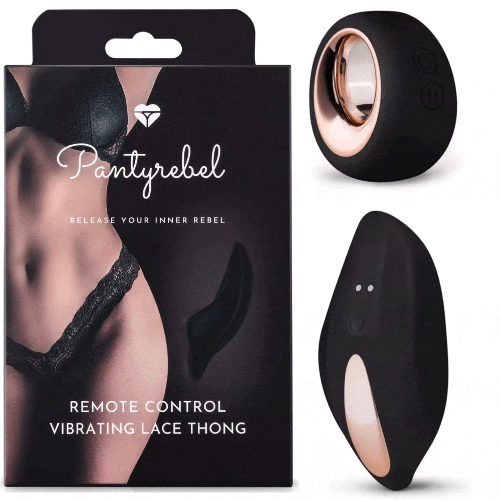 PantyRebel Clitoral Vibrators Panty Rebel Vibrating Lace Thong