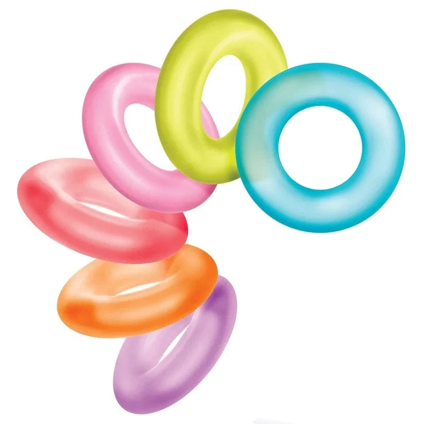 rainbow coloured cock rings
