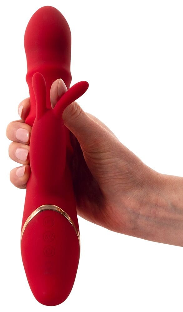 Rabbit Vibrator with 3 Moving Rings - Sh! Women's Store