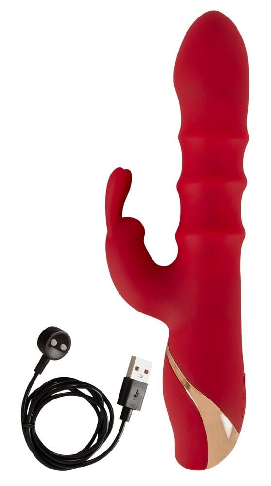 Rabbit Vibrator with 3 Moving Rings - Sh! Women's Store
