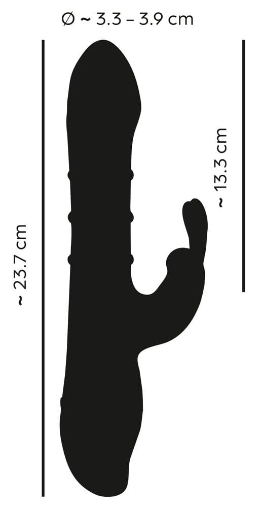 Rabbit Vibrator with 3 Moving Rings - Sh! Women's Store