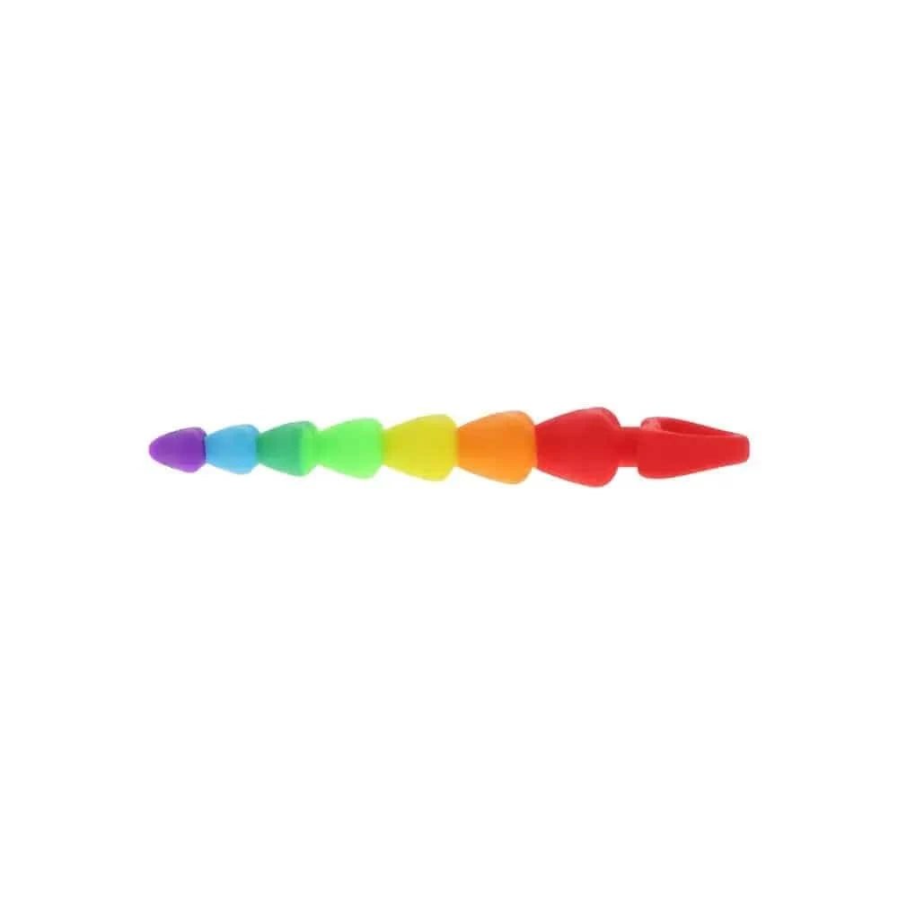 Rainbow Heart Anal Beads - Sh! Women's Store