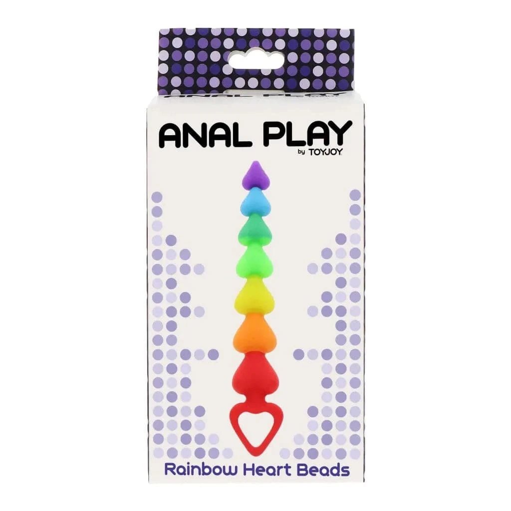 Rainbow Heart Anal Beads - Sh! Women's Store
