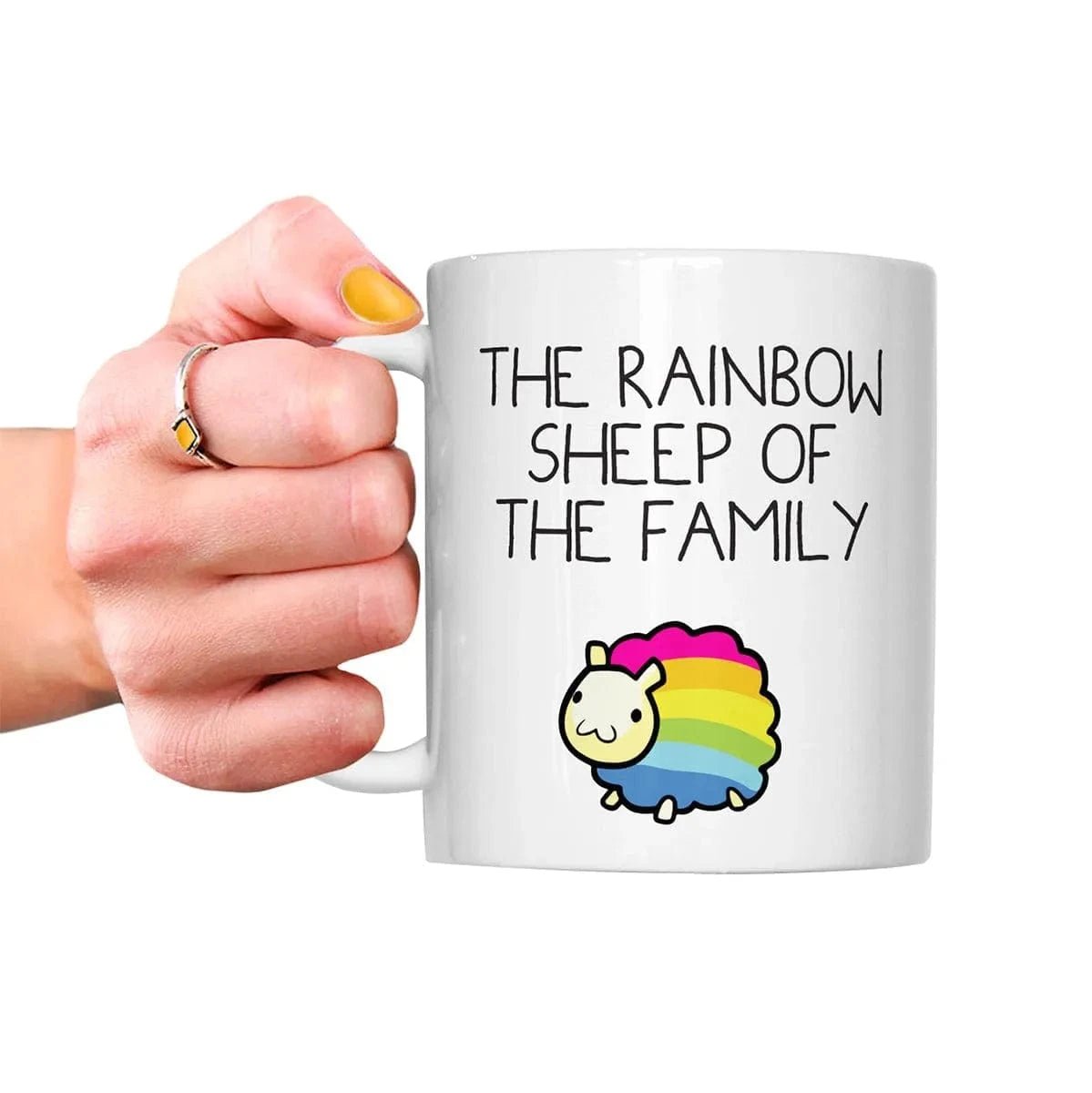 Rainbow Sheep of the Family Mug DISCONTINUED - Sh! Women's Store