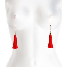 Red & Gold Tassel Nipple Clamps - Sh! Women's Store