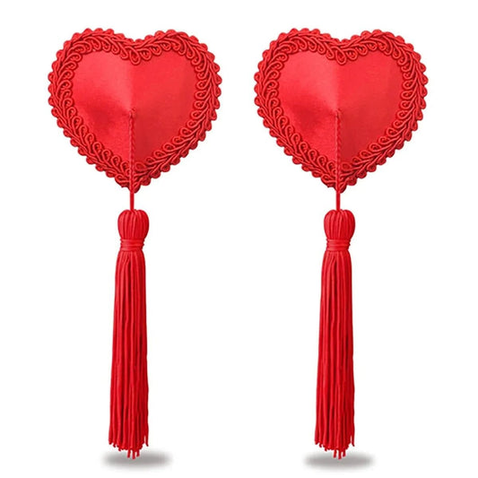 Red Heart Nipple Tassels - Sh! Women's Store