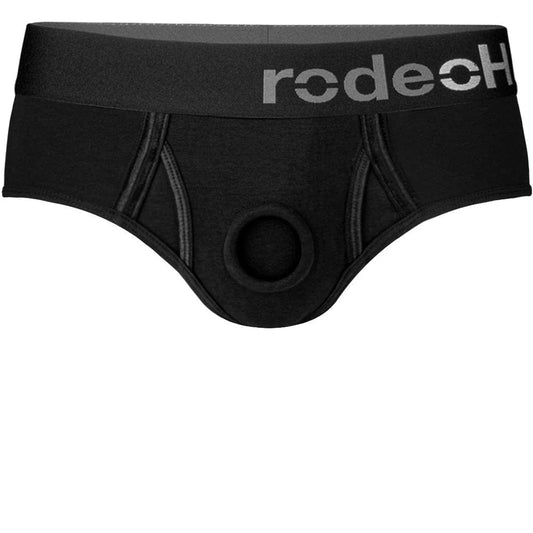 RodeoH Fabric Strap-On Harness Rodeoh Dildo Harness Pants: Black