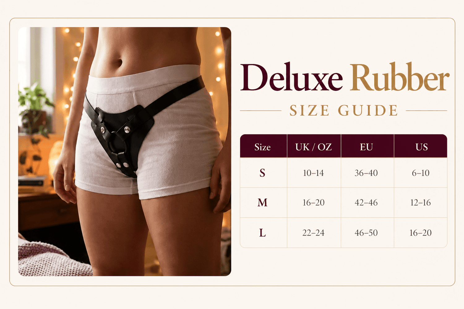 Rubber Deluxe Strap On Harness - Sh! Women's Store