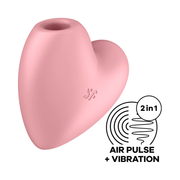 Satisfyer Cutie Heart Double Air Pulse Vibrator *Discontinued* - Sh! Women's Store