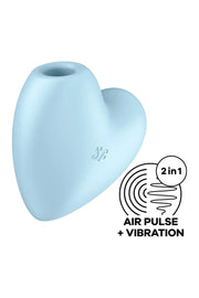 Satisfyer Cutie Heart Double Air Pulse Vibrator *Discontinued* - Sh! Women's Store