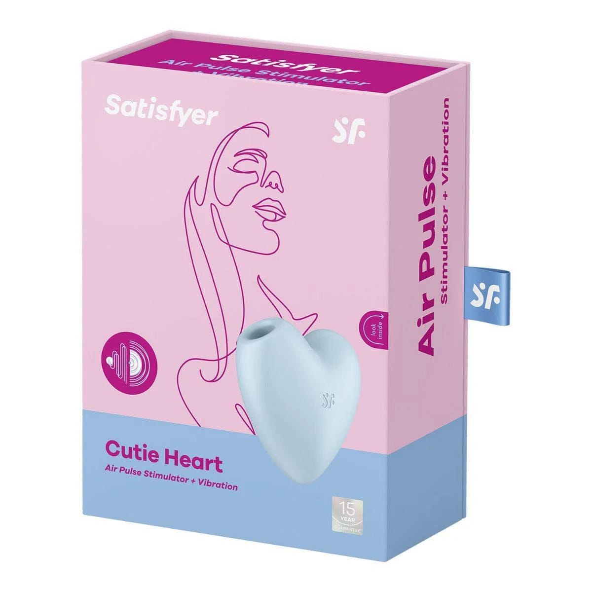 Satisfyer Cutie Heart Double Air Pulse Vibrator *Discontinued* - Sh! Women's Store