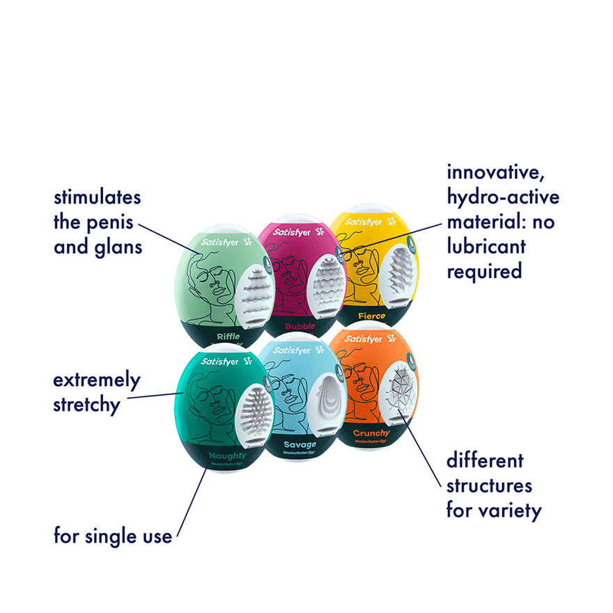 Satisfyer Masturbator Eggs - Sh! Women's Store