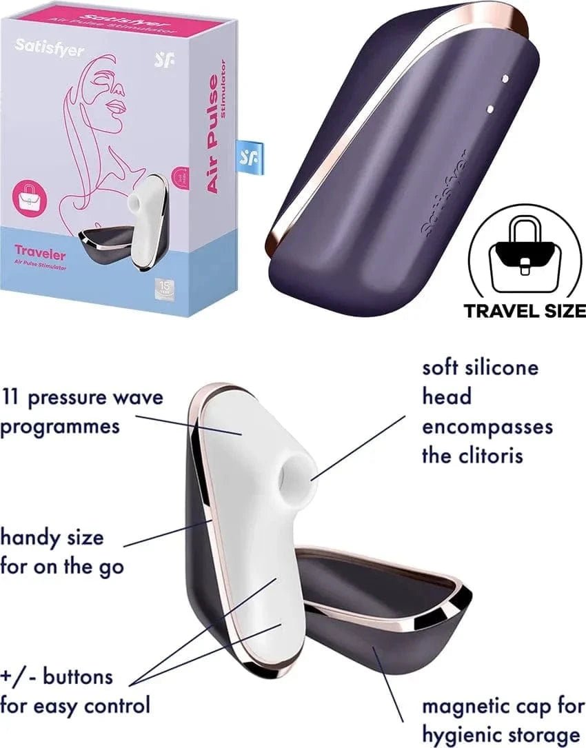 Satisfyer Pro Traveller Suction Vibrator DISCONTINUED - Sh! Women's Store