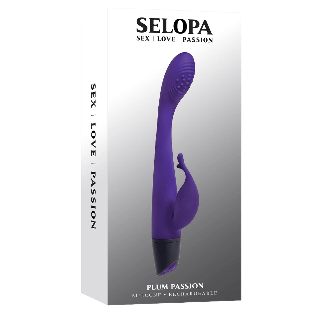 Selopa Plum Passion Slim Dual Stimulation Vibrator - Sh! Women's Store