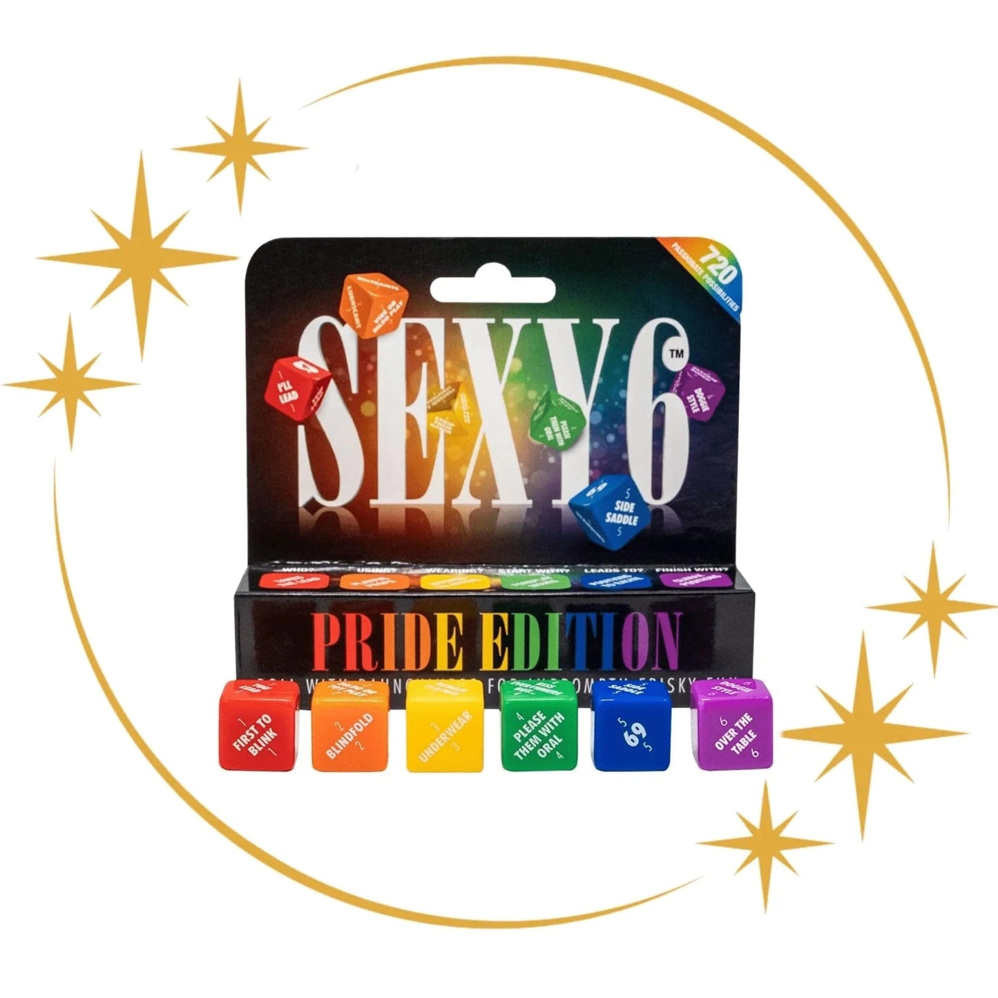 Sexy 6 Dice Pride, Foreplay, Sex and Kinky Editions - Sh! Women's Store