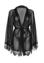 Sexy Sheer Robe with Eyelash Trim DISCONTINUED - Sh! Women's Store