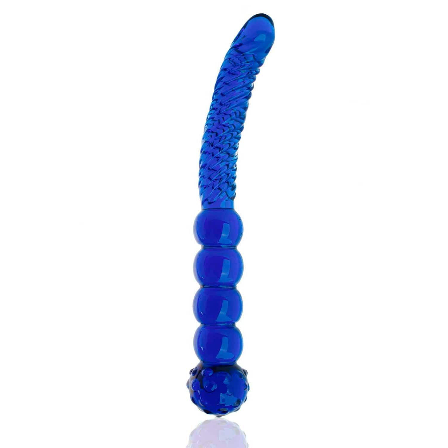 Sh! Blue Glass Double Dildo - DISCONTINUED - Sh! Women's Store