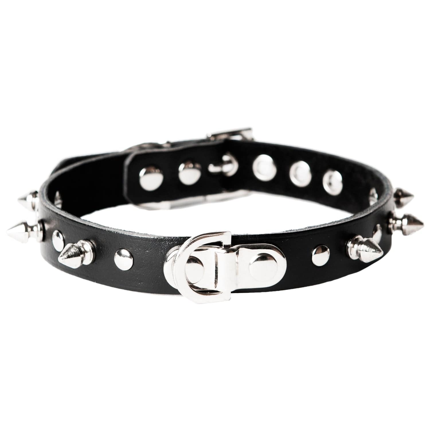 Sh! Leather Spiked Princess Bondage Collar - Sh! Women's Store