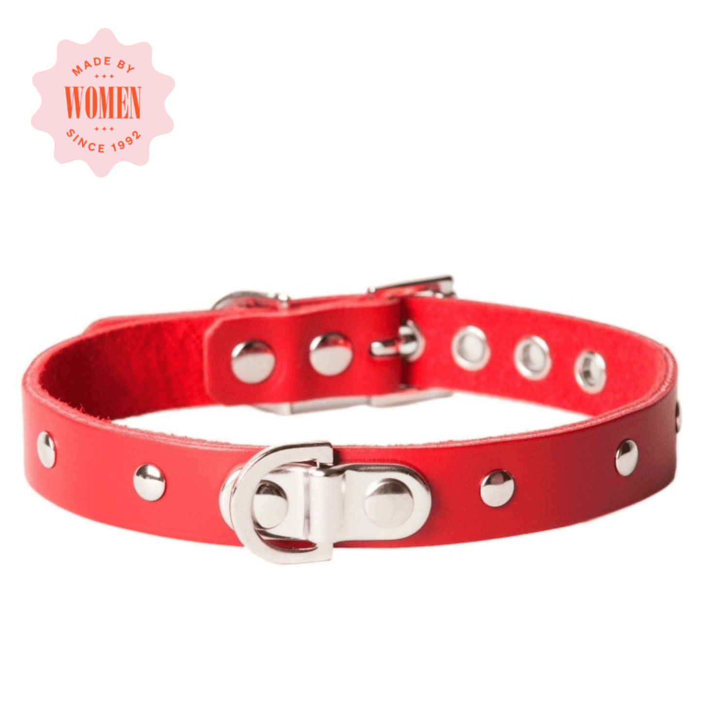 Sh! Leather Studded Princess Bondage Collar - Sh! Women's Store