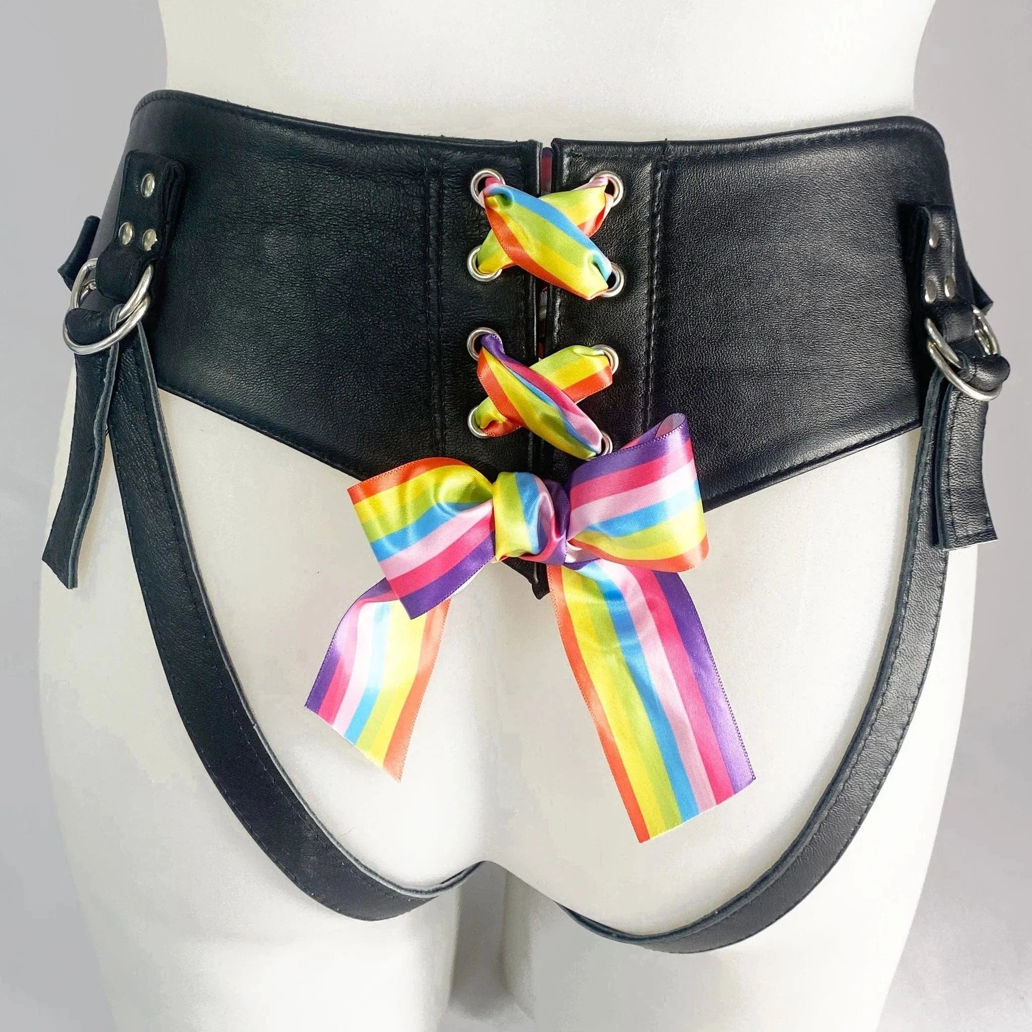 Sh! Pride Rainbow Corset - Back Strap On Harness - Sh! Women's Store