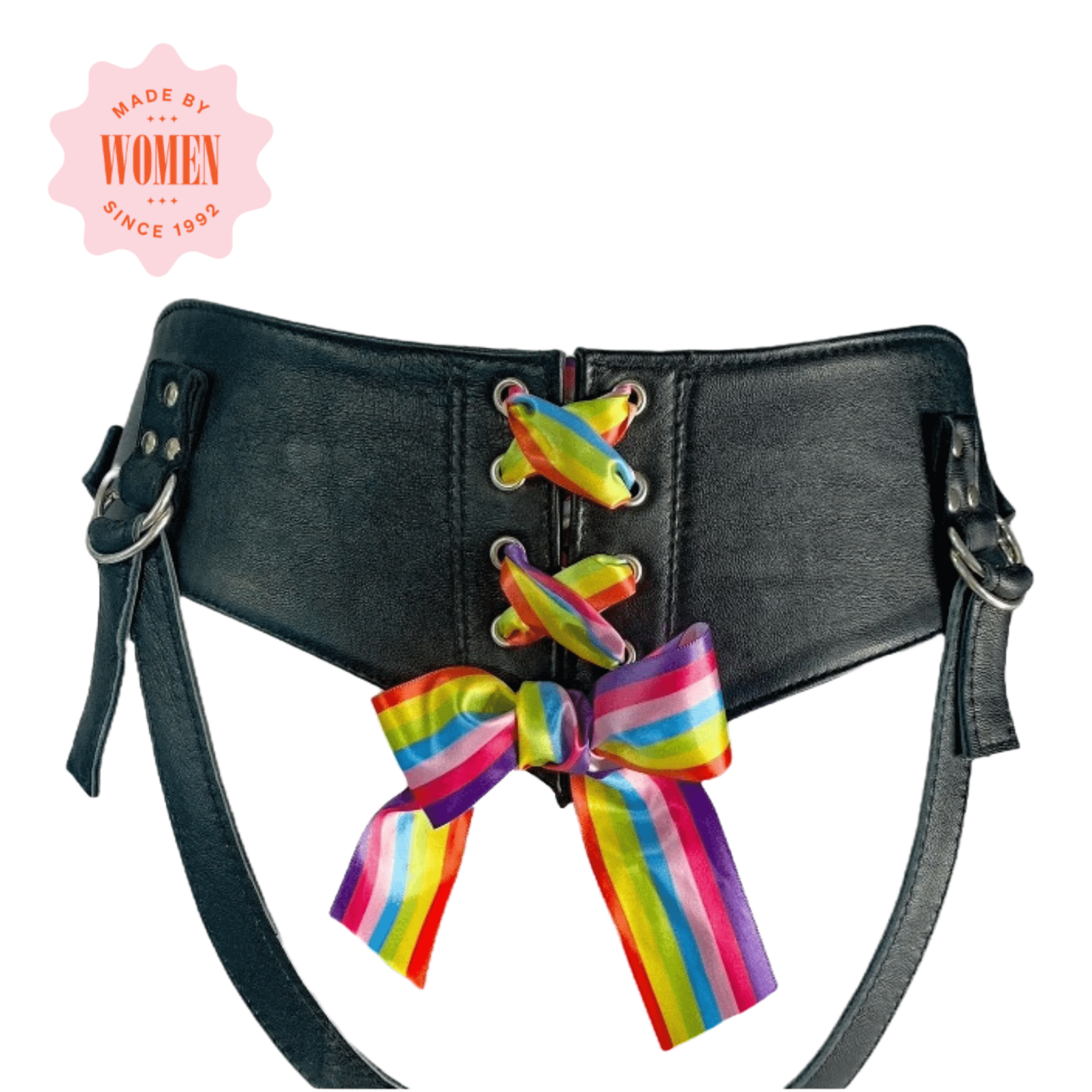 Sh! Pride Rainbow Corset - Back Strap On Harness - Sh! Women's Store