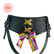 Sh! Pride Rainbow Corset - Back Strap On Harness - Sh! Women's Store