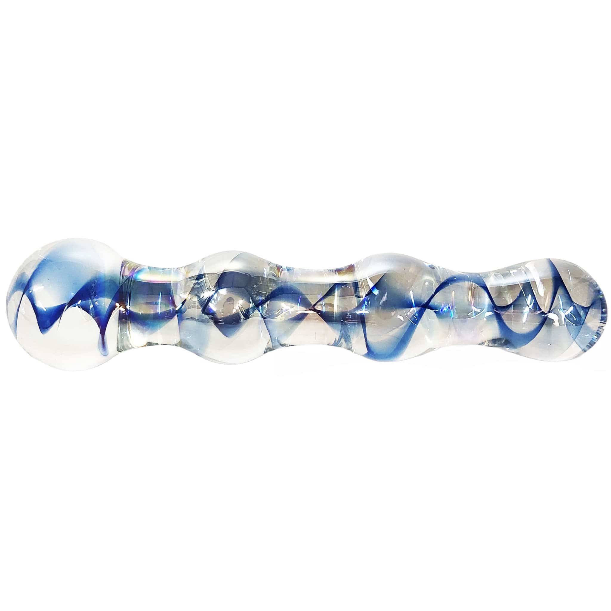 Sh! Rainbow Shimmer Glass Double Dildo - Discontined - Sh! Women's Store